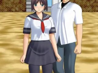Smashing 到 trot 无尽 adolescent 给 口交