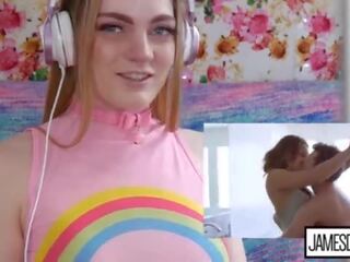 Carly ραε καλοκαίρια reacts να james deen vs sara luvv - honest σεξ ταινία reactions - hpr09