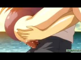 Besar dada komik jepang mendapat mengisap dia puting dan johnson dorongan di dalam wetpussy