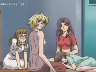 Hot captivating busty anime hottie gets her pussy fucked hard film